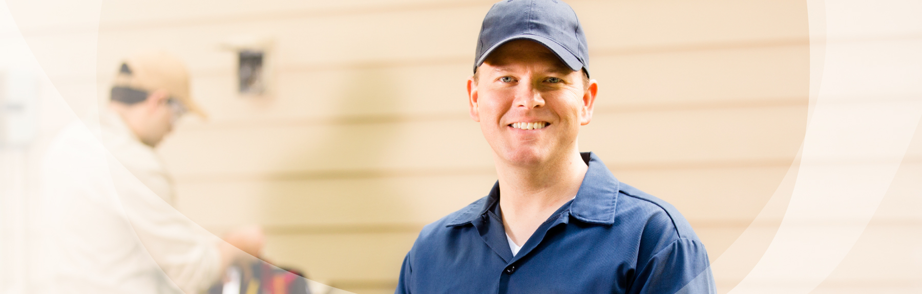 smiling service repairman